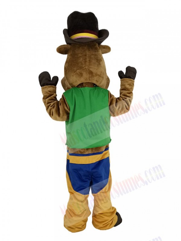 Cowboy Ox Cattle mascot costume