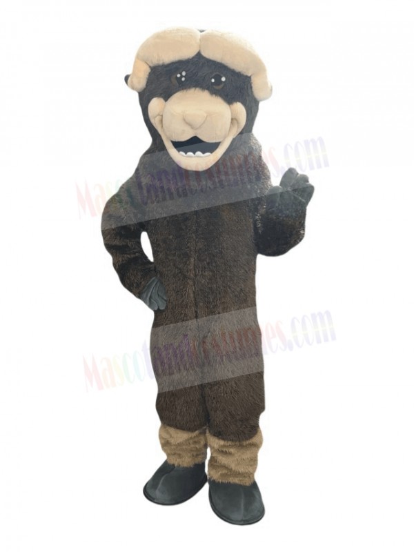 Muskox mascot costume
